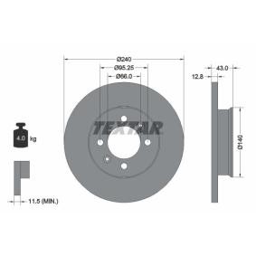 Bremsscheibe 92044400 von TEXTAR günstig für 39,43 € online kaufen