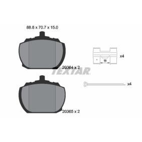 Acquista Kit pastiglie freni da TEXTAR 2036404 a buon mercato per soli 76,93 €