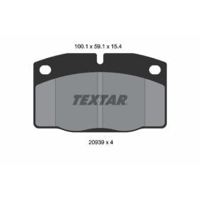 Acquista Kit pastiglie freni da TEXTAR 2093903 a buon mercato per soli 21,03 €