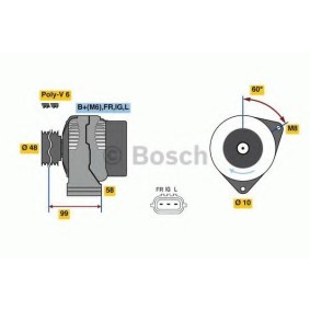 Lichtmaschine von BOSCH 0 986 081 290