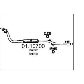 Abgasrohr 01.10700