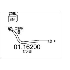 Abgasrohr 01.16200