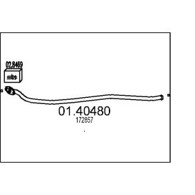 Abgasrohr 01.40480