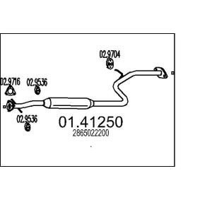 Abgasrohr 01.41250