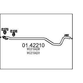 Abgasrohr 01.42210