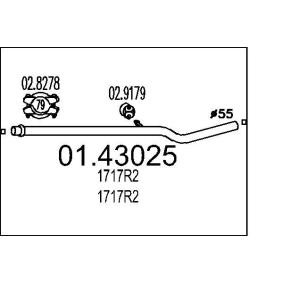 Abgasrohr 01.43025