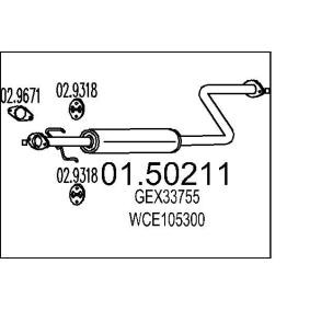 Achetez des Silencieux intermédiaire MTS 01.50211 à prix pour 75,32 €