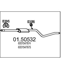 Mittelschalldämpfer 01.50532