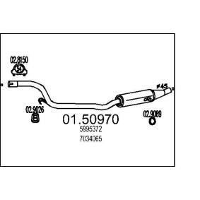 Achetez des Silencieux intermédiaire MTS 01.50970 à prix pour 970,57 €