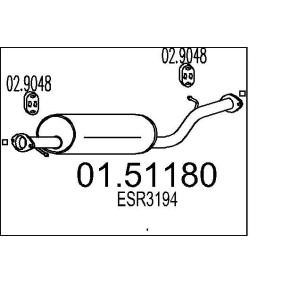 Acquista Silenziatore centrale da MTS online per Range Rover II (P38A) a prezzi moderati