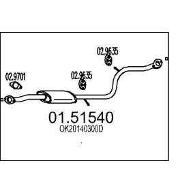 Mittelschalldämpfer 01.51540