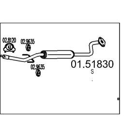 Mittelschalldämpfer 01.51830