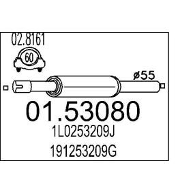 Köp Främre ljuddämpare av MTS 01.53080 till det låga priset 599,45 kr