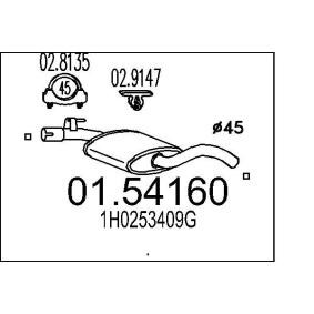 Køb Mellempotte af MTS 01.54160 til den lave pris 512,92 DKK