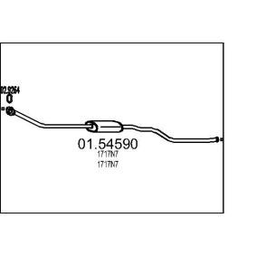 Mittelschalldämpfer 01.54590