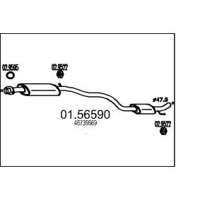 Mittelschalldämpfer 01.56590