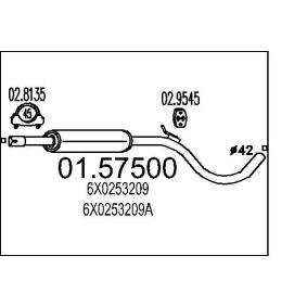 Mittelschalldämpfer 01.57500
