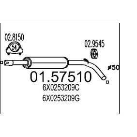 Mittelschalldämpfer 01.57510