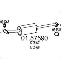 Mittelschalldämpfer 01.57590