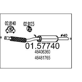 Mittelschalldämpfer 01.57740