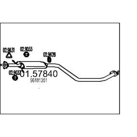 Achetez des Silencieux intermédiaire MTS 01.57840 à prix pour 970,57 €