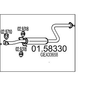 Mittelschalldämpfer 01.58330