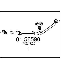 Mittelschalldämpfer 01.58590