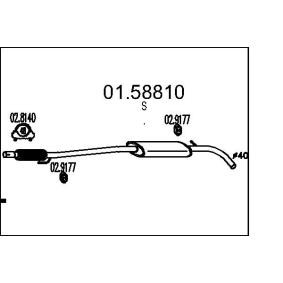 Mittelschalldämpfer 01.58810