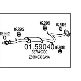 Mittelschalldämpfer 01.59040