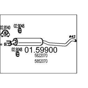 Mittelschalldämpfer 01.59900