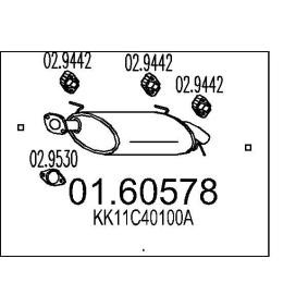 Endschalldämpfer 01.60578