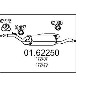 Achetez des Silencieux arrière MTS 01.62250 à prix pour 970,57 €