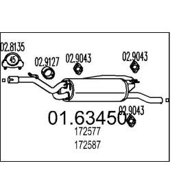 Achetez des Silencieux arrière MTS 01.63450 à prix pour 970,57 €