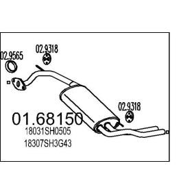 Endschalldämpfer 01.68150