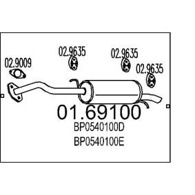 Endschalldämpfer 01.69100
