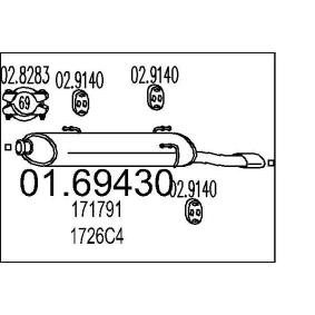 Endschalldämpfer 01.69430