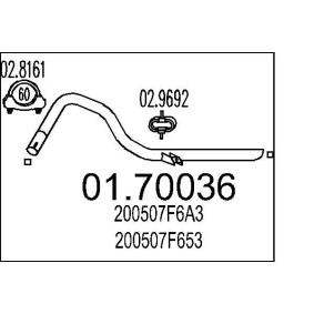 Abgasrohr 01.70036