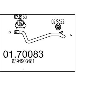Abgasrohr 01.70083