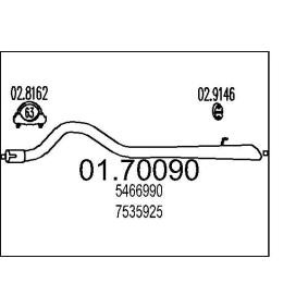 Abgasrohr 01.70090