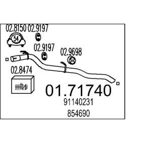 Abgasrohr 01.71740