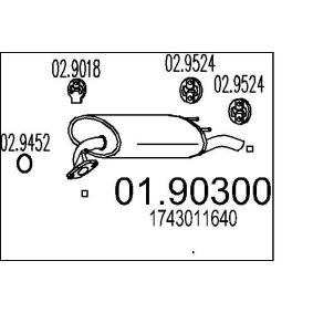 Endschalldämpfer 01.90300
