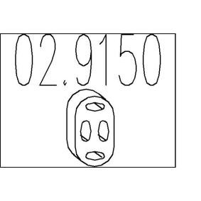Köp Gummibuffert, ljuddämopare av MTS 02.9150 till det låga priset 44,56 kr