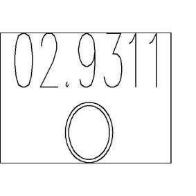 Dichtring, Abgasrohr 02.9311