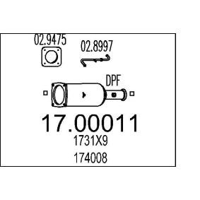 AUDI Partikelfilter (DPF) von MTS