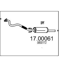 Achetez des Filtre à particules MTS 17.00061 à prix pour 892,85 €