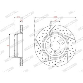 Acquista Disco freno da FERODO DDF886C-1 a buon mercato per soli 32,57 €