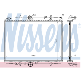 Achetez des Radiateur du moteur NISSENS 61291 à prix pour 111,14 €