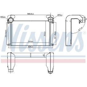 Köp Intercooler av NISSENS 96986 till det låga priset 6302,09 kr