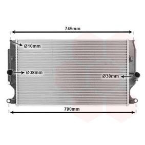 Achetez des Radiateur du moteur VAN WEZEL 53002402 à prix pour 142,15 €