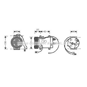 Achetez des Compresseur de climatisation PRASCO AIK006 à prix pour 337,46 €